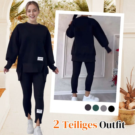 Conjunto casual de leggings y sudadera para mujer.