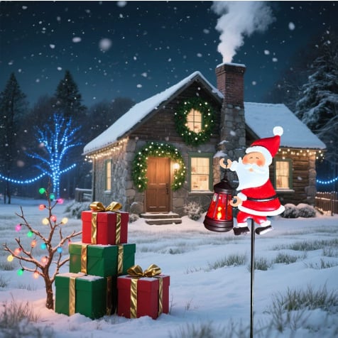 🎅Christmas Solar Kettle Light &amp; Lantern Garden Decor Collection