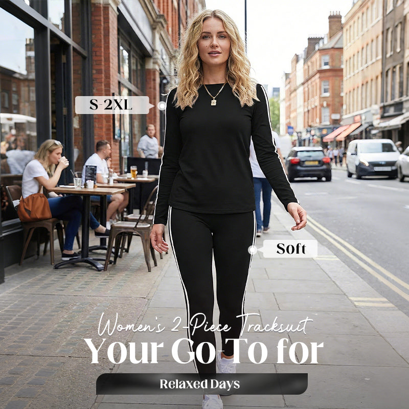 ⏰ Women's 2-Piece Tracksuit – Long Sleeve Set, Comfortable & Stylish for Sport or Casual Wear 🧥✨