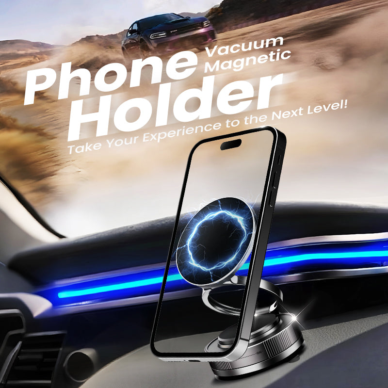 🔥Kup więcej, zaoszczędź więcej🔄🚗Uchwyt magnetyczny do telefonu z regulacją 360° i przyssawką📱