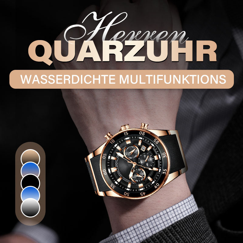 🔥Waterproof multifunctional quartz watch for men✈️Free Shipping