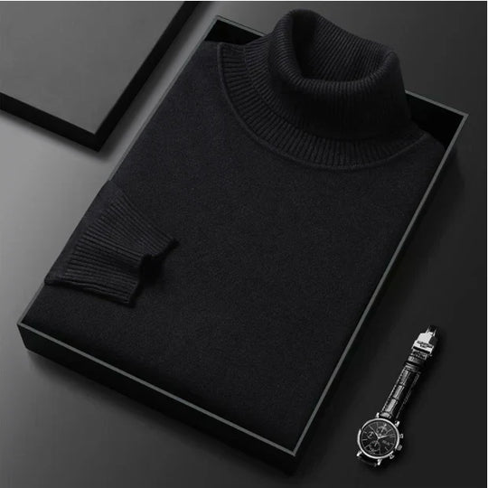 🧶 50 % RABATT PÅ VARMT SALG! ✨ Premium kasjmirgenser herre ensfarget - Mykt, behagelig garn med moderne passform for jobb &amp; Fritid 👔🎯