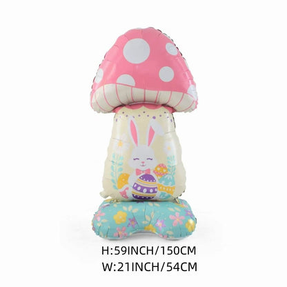🎁 Oster-Frühbucher-Sale 🐰 Riesen 3D-Steh-Hase-Ballon – selbststehend für festliche Stimmung-Kostenlose Luftpumpe