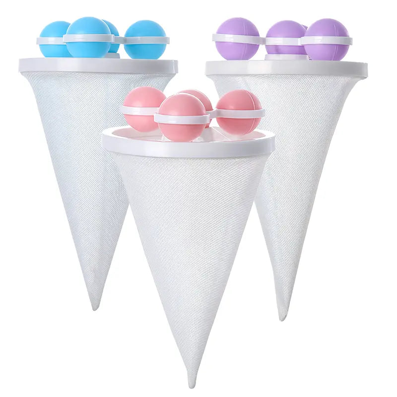 🔥 BUY 3 &amp; SAVE 30%! 🧺🧦 3-Pack Washing Machine Filter Bags ✨ Reusable Lint &amp; Hair Catcher for Cleaner Laundry
