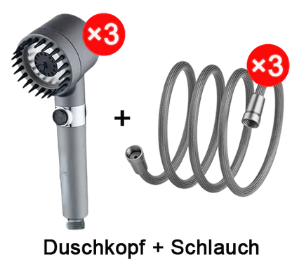 🏆Luxus-Duschkopf für Hautpflege & Massage - 3 Spray-Modi mit Wassersparender Technologie für Verjüngendes Duscherlebnis 💎🌊