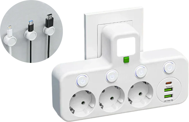 🔌💡Smarte Steckdosenleiste mit USB – Energie sparen, Komfort maximieren! ⚡✨ Praktisch, langlebig &amp; nachhaltig für Ihr intelligentes Zuhause.