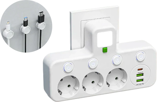 🔌💡Smarte Steckdosenleiste mit USB – Energie sparen, Komfort maximieren! ⚡✨ Praktisch, langlebig &amp; nachhaltig für Ihr intelligentes Zuhause.