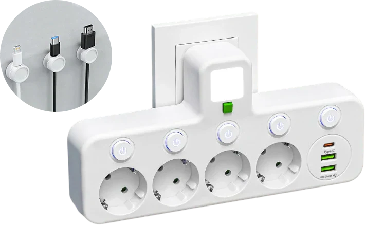 🔌💡Smarte Steckdosenleiste mit USB – Energie sparen, Komfort maximieren! ⚡✨ Praktisch, langlebig &amp; nachhaltig für Ihr intelligentes Zuhause.