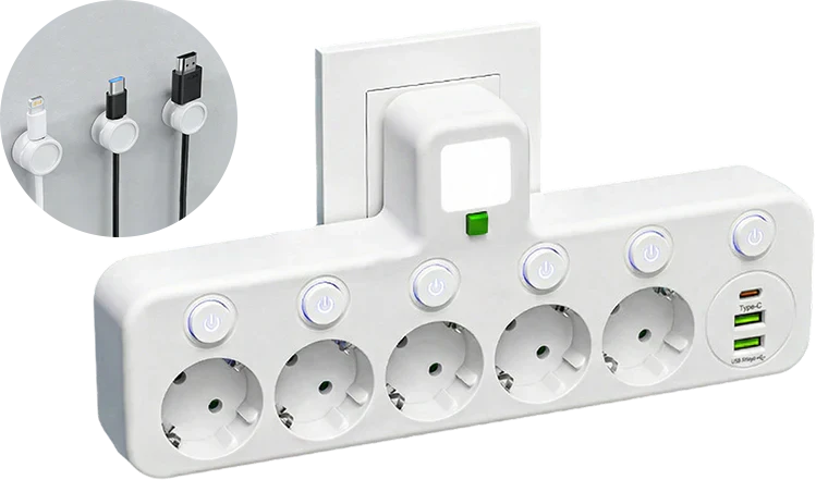 🔌💡Smarte Steckdosenleiste mit USB – Energie sparen, Komfort maximieren! ⚡✨ Praktisch, langlebig &amp; nachhaltig für Ihr intelligentes Zuhause.