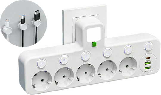 🔌💡Smarte Steckdosenleiste mit USB – Energie sparen, Komfort maximieren! ⚡✨ Praktisch, langlebig &amp; nachhaltig für Ihr intelligentes Zuhause.