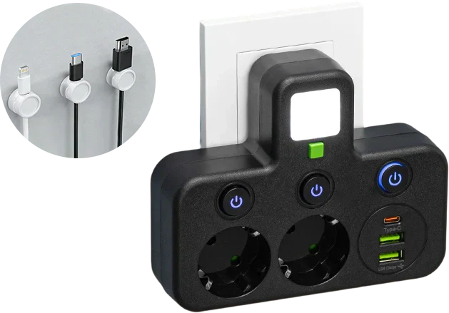 🔌💡Smarte Steckdosenleiste mit USB – Energie sparen, Komfort maximieren! ⚡✨ Praktisch, langlebig &amp; nachhaltig für Ihr intelligentes Zuhause.