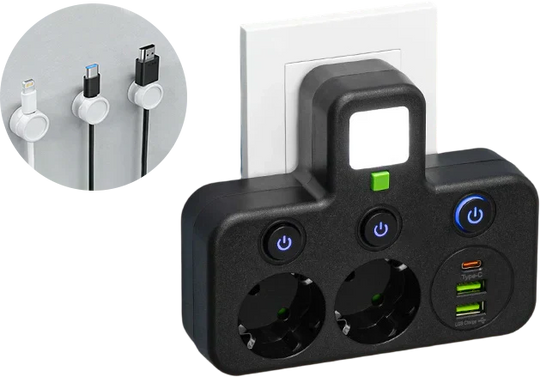 🔌💡Smarte Steckdosenleiste mit USB – Energie sparen, Komfort maximieren! ⚡✨ Praktisch, langlebig &amp; nachhaltig für Ihr intelligentes Zuhause.