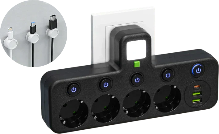 🔌💡Smarte Steckdosenleiste mit USB – Energie sparen, Komfort maximieren! ⚡✨ Praktisch, langlebig &amp; nachhaltig für Ihr intelligentes Zuhause.