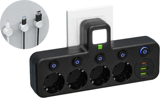 🔌💡Smarte Steckdosenleiste mit USB – Energie sparen, Komfort maximieren! ⚡✨ Praktisch, langlebig &amp; nachhaltig für Ihr intelligentes Zuhause.