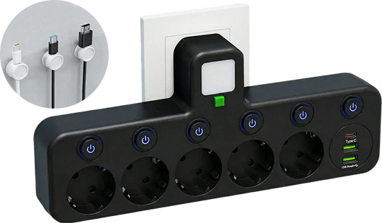 🔌💡Smarte Steckdosenleiste mit USB – Energie sparen, Komfort maximieren! ⚡✨ Praktisch, langlebig &amp; nachhaltig für Ihr intelligentes Zuhause.