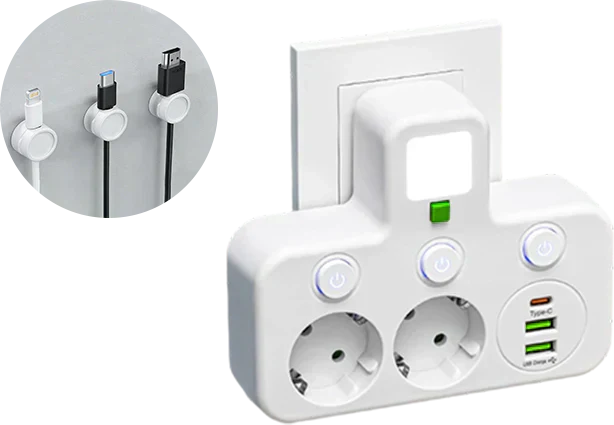 🔌💡Smarte Steckdosenleiste mit USB – Energie sparen, Komfort maximieren! ⚡✨ Praktisch, langlebig &amp; nachhaltig für Ihr intelligentes Zuhause.