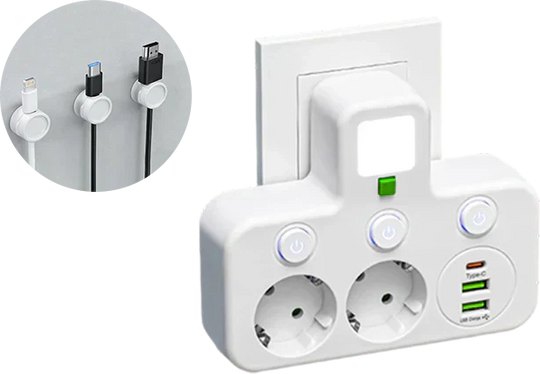 🔌💡Smarte Steckdosenleiste mit USB – Energie sparen, Komfort maximieren! ⚡✨ Praktisch, langlebig &amp; nachhaltig für Ihr intelligentes Zuhause.