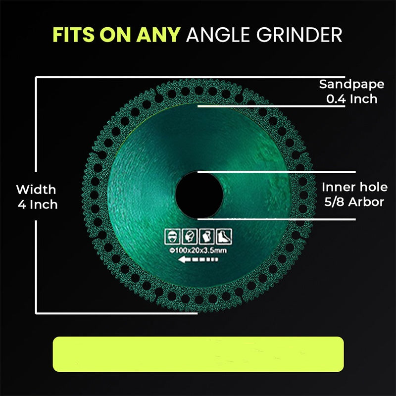 💎 【🔥Limited-time offer: Two for the price of one – Diamond turbo saw blades💎 Cuts tiles, marble &amp;  Metal in seconds – 100mm for angle grinders, heat resistant &amp;  Precise