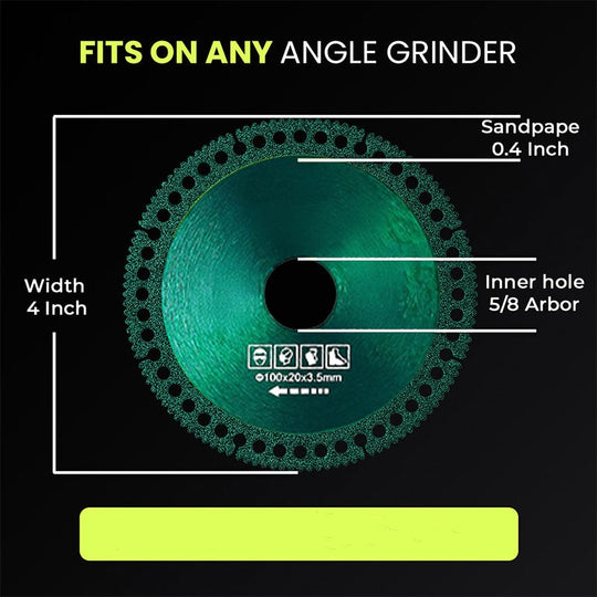 💎 【🔥Limited-time offer: Two for the price of one – Diamond turbo saw blades💎 Cuts tiles, marble &amp;  Metal in seconds – 100mm for angle grinders, heat resistant &amp;  Precise