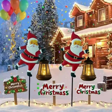 🎅Christmas Solar Kettle Light &amp; Lantern Garden Decor Collection