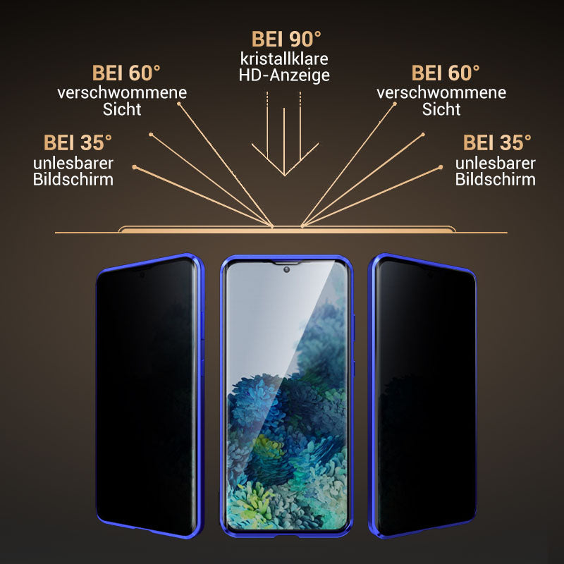 📱„Unterstützt Fingerabdruck-Entsperrung👆🔓Magnetische Handyhülle mit Sichtschutz für Samsung S21–S25 Serie