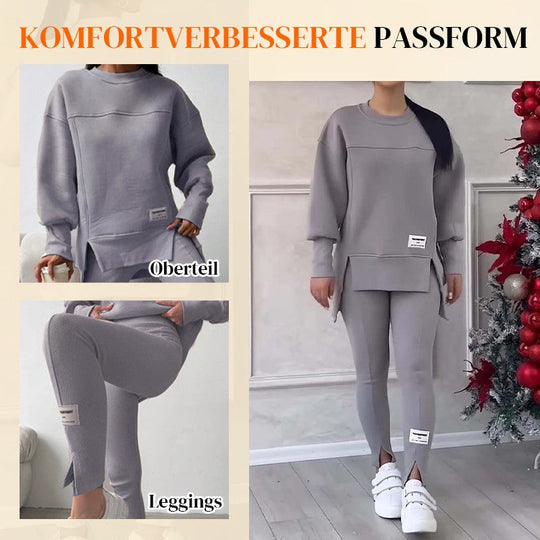 Conjunto casual de leggings y sudadera para mujer.