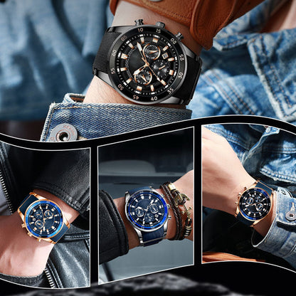🔥Waterproof multifunctional quartz watch for men✈️Free Shipping