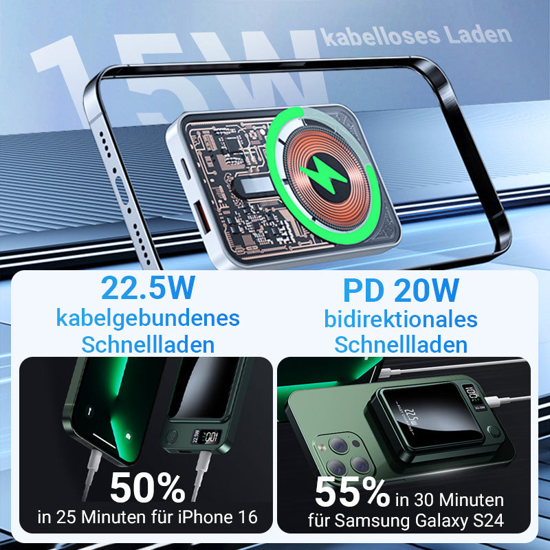 ⚡ 60% RABATT! ✨ 10000mAh Powerbank - 22.5W Super-Schnellladung & Ultradünnes Design mit Digitalem Display 📱🔋