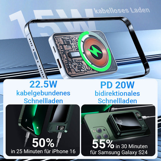 ⚡ 60% OFF! ✨ 10000mAh Power Bank - 22.5W Super Fast Charging &amp;  Ultra-thin design with digital display 📱🔋