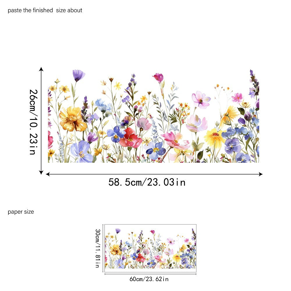 💐Colorful Floral Bouquet Window Sticker🖼️