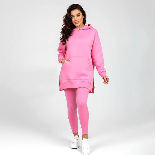 🍂 LETZTER TAG DER AKTION – 50 % RABATT 🍂 Stilvolles Hoodie- und Hosen-Set für Damen