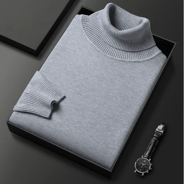 🧶 50 % RABATT PÅ VARMT SALG! ✨ Premium kasjmirgenser herre ensfarget - Mykt, behagelig garn med moderne passform for jobb &amp; Fritid 👔🎯