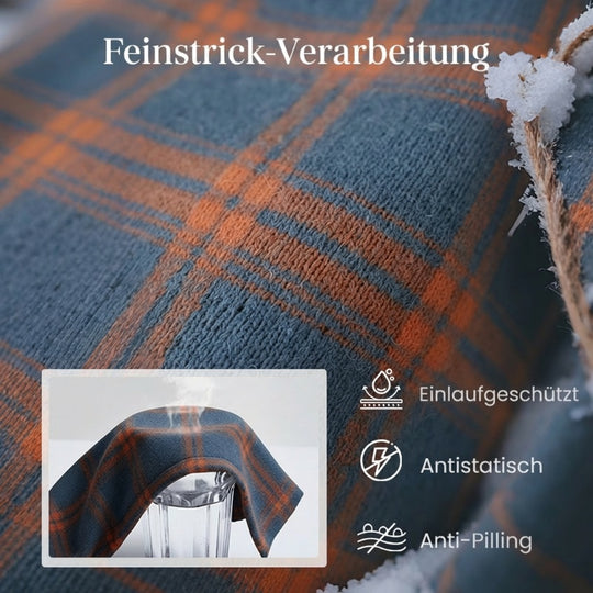 ✨️LETZTER TAG - 60% RABATT✨️ Karierte Damen-Strickjacke mit Knopfleiste