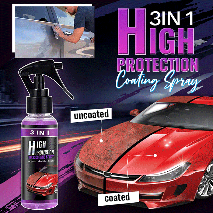 ⏳Begrenzte Zeit 50% Rabatt💥3-IN-1 Hoher Schutz Schnelles Auto-Beschichtung Spray