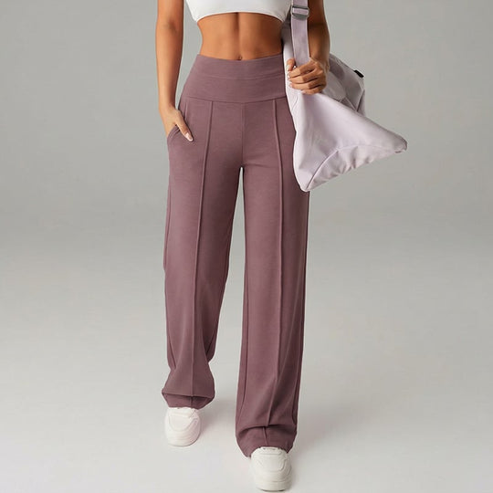 ⌛ Nur noch 3 Tage – 50 % auf alles! ⏰ 50.000+ VERKAUFT!💕 Damen-Unifarbene Weite Straight-Leg-Hose
