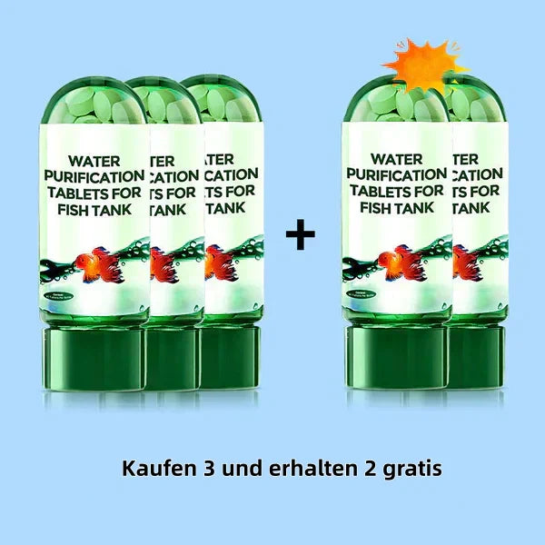 🖤Black Friday 50 % Rabatt 💥🚀Kaufen 2 und erhalten 1 gratis♻️💧Leistungsstarke Wasserreinigungstablette für Aquarien