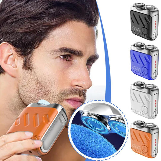 🎉50% RABATT🎁tragbarer rotierender Elektrorasierer mit zwei Ringen