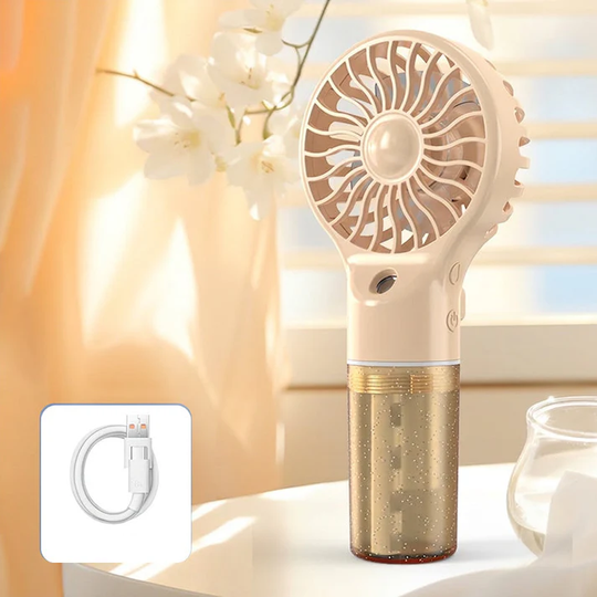 🏖️❄️ 50% OFF TODAY! 💦 Portable Handheld Mist Cooling Fan ✨ Instant Cooling Relief for Hot Summer Days, Travel &amp; Outdoor Activities