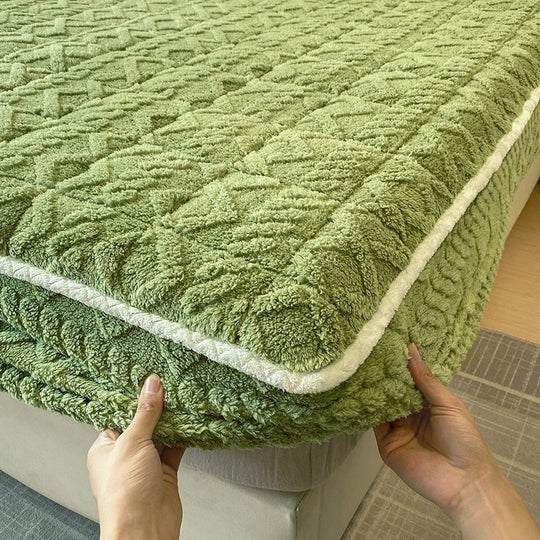 🛏️  WARME PASSGENAUEN BETTWÄSCHE – Gebürstete Flanell-Bettwäsche mit tiefen Taschen und rutschfesten Ecken für ganzjährigen Komfort ❄️🛌