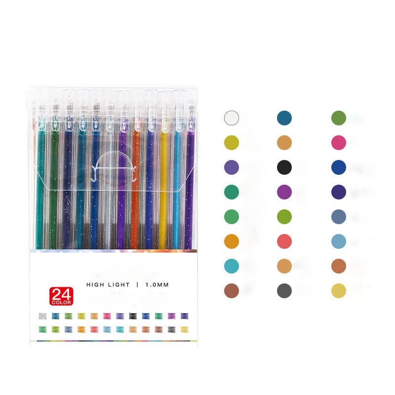 🎨 Glitzernder Gelstift-Set🎄Leuchtende Farben, grenzenlose Kreativität