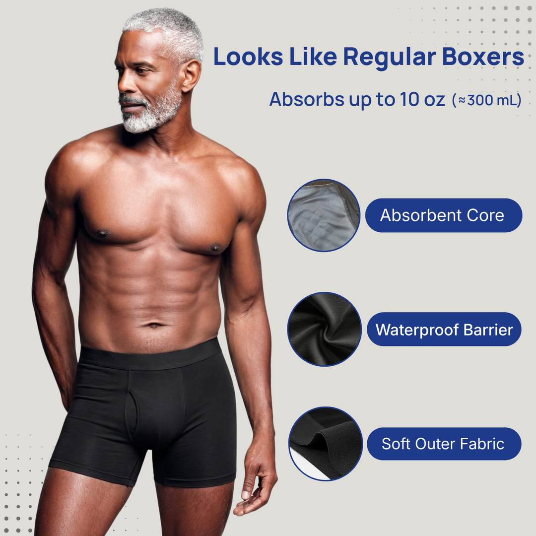 💪Men’s Ultra-Absorbent Incontinence Boxer Briefs