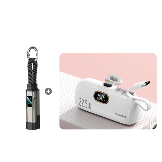 🚨 The Only Charging Cable You’ll Ever Need! 🔋4-in-1 Digital Display Keychain Charging Cable ⚡ Fast Charging, Portable &amp; Multi-Device Compatible