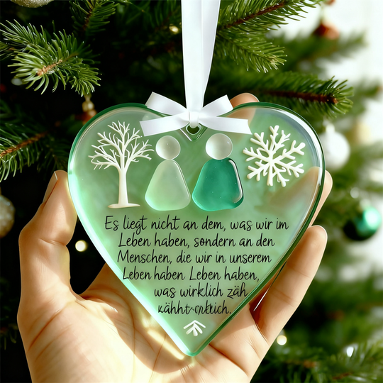 🌊Schneeflocken-förmige Meerglas-Freundschaftsdeko ❄️✨ Geformt von der Natur &amp; handgefertigt!💝
