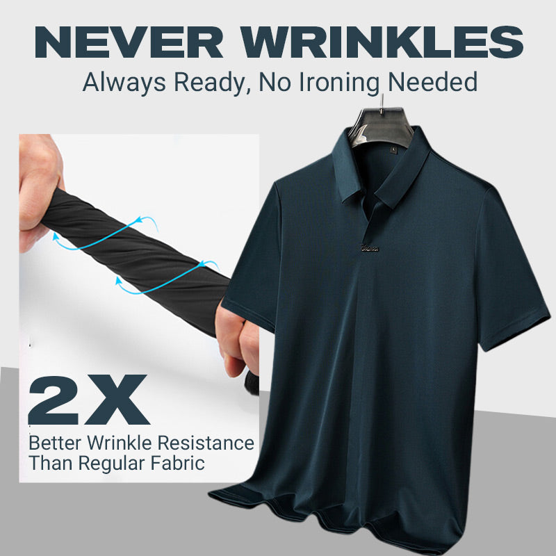 🎁Hot Sale 55% OFF⏳Men's Casual Revers Atmungsaktiv Knitterfrei T-shirt