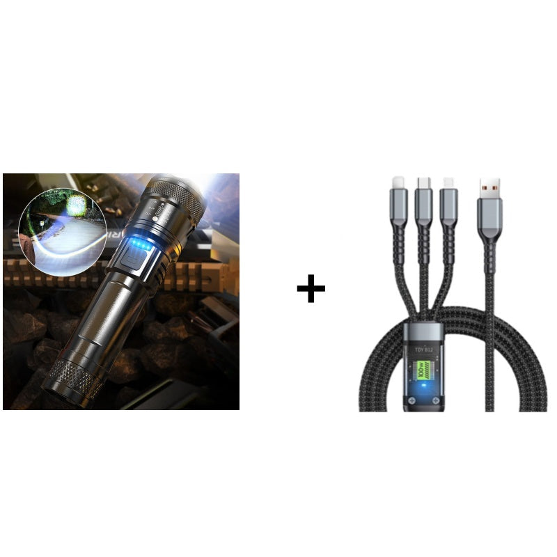 Superstarke, zoomfähige Taschenlampe