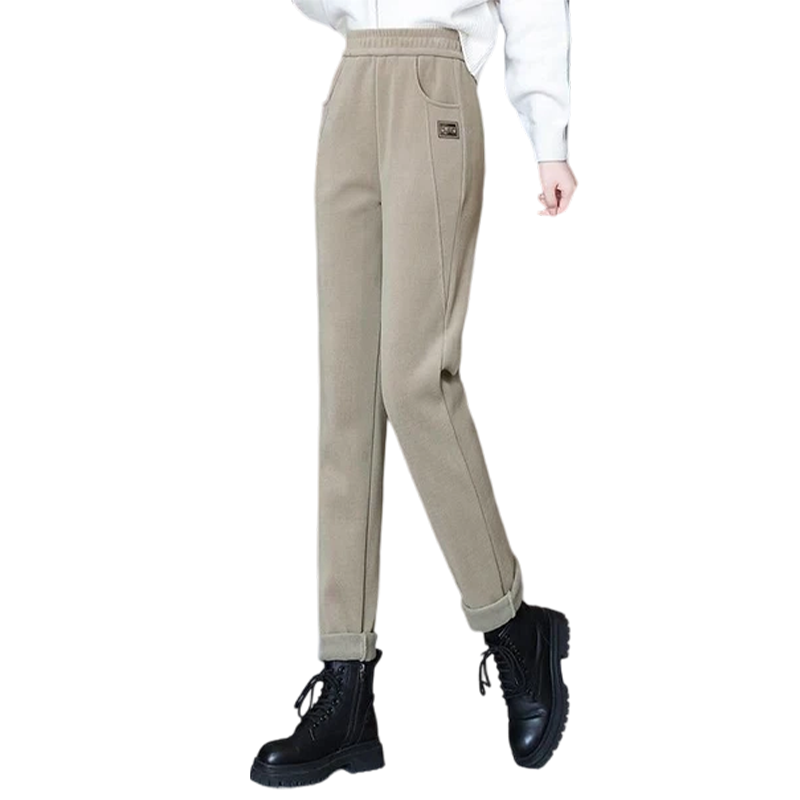 👖 💫 DAMENHOSE MIT KUNSTFELL-FUTTER - Hochtailliert &amp; Weiche Innenseite, 4-Wege-Stretch für Optimale Wärme und Komfort ❄️🛍️