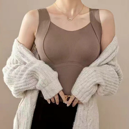 🎁Saisonausverkauf - 50% Rabatt🌸 Damen Thermo Tanktops mit integriertem BH