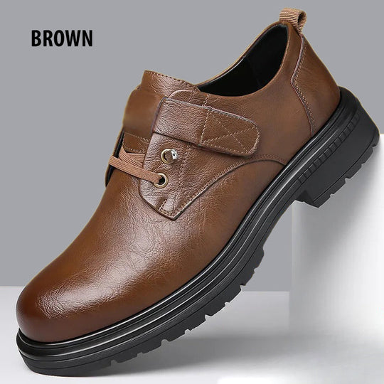 Bríste bog leathair retro PU breathable na bhfear