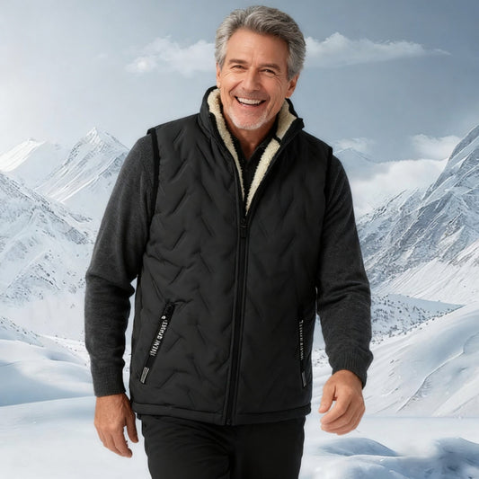 ✨️❄️Warme, lässige, ärmellose Steppweste für den Winter mit Fleecefutter