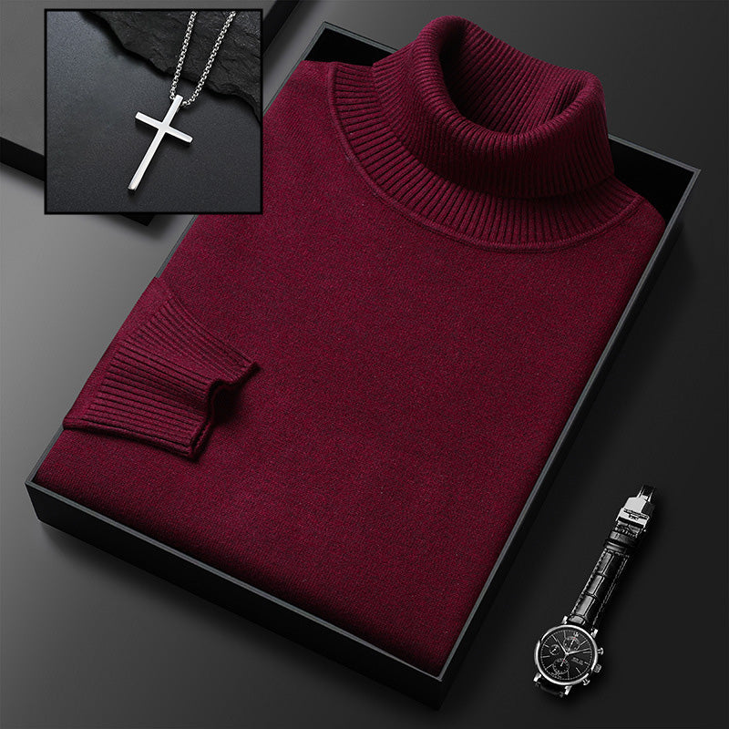 🧶 50 % RABATT PÅ VARMT SALG! ✨ Premium kasjmirgenser herre ensfarget - Mykt, behagelig garn med moderne passform for jobb &amp; Fritid 👔🎯